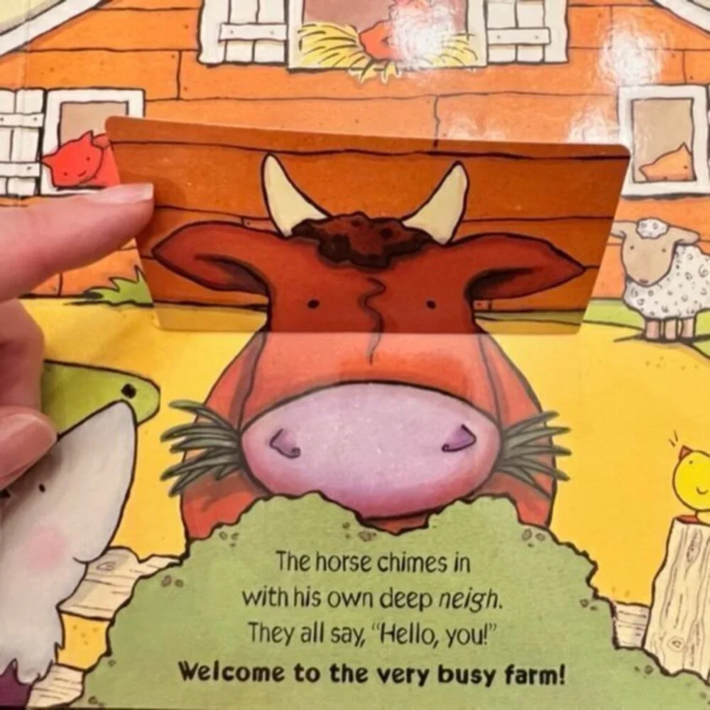 Book Bundle Kids, Animal Hide and Seek, A is for Apple, Peek-a-Boo Farm‎ GIFT